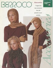 Berroco Knitting  Crochet Pattern Book 180 Accessories Scarves Scrunchie Hat 