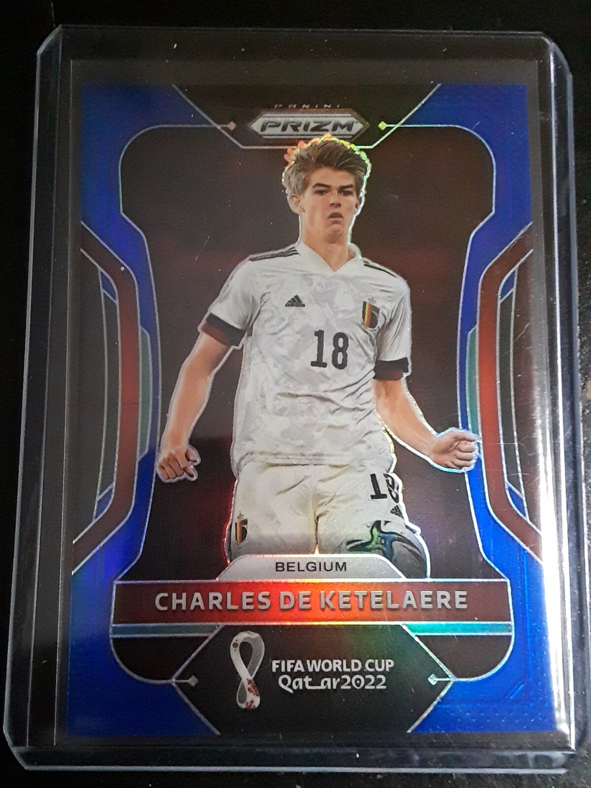 2022 World Cup Prizm Soccer Charles De Ketelaere Blue /299