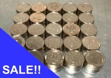 SALE!!!  250 MIXED SILVER PACHISLO SLOT MACHINE TOKENS - TUMBLE CLEANED