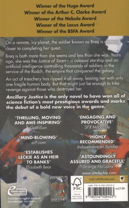 Thumbnail - Ancillary Justice | Ann Leckie | Taschenbuch | 432 S. | Englisch |
