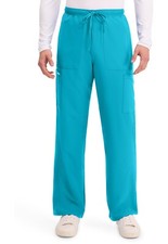 Cherokee Scrubs Men's Mid-Rise Zip Fly Straight Leg Pant CK279A TRQN Turquoise