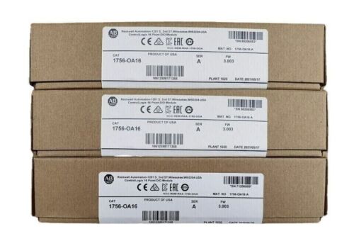 New Factory Sealed AB 1756-OA16I /A ControlLogix 16 Point D/O Module 1756OA16I