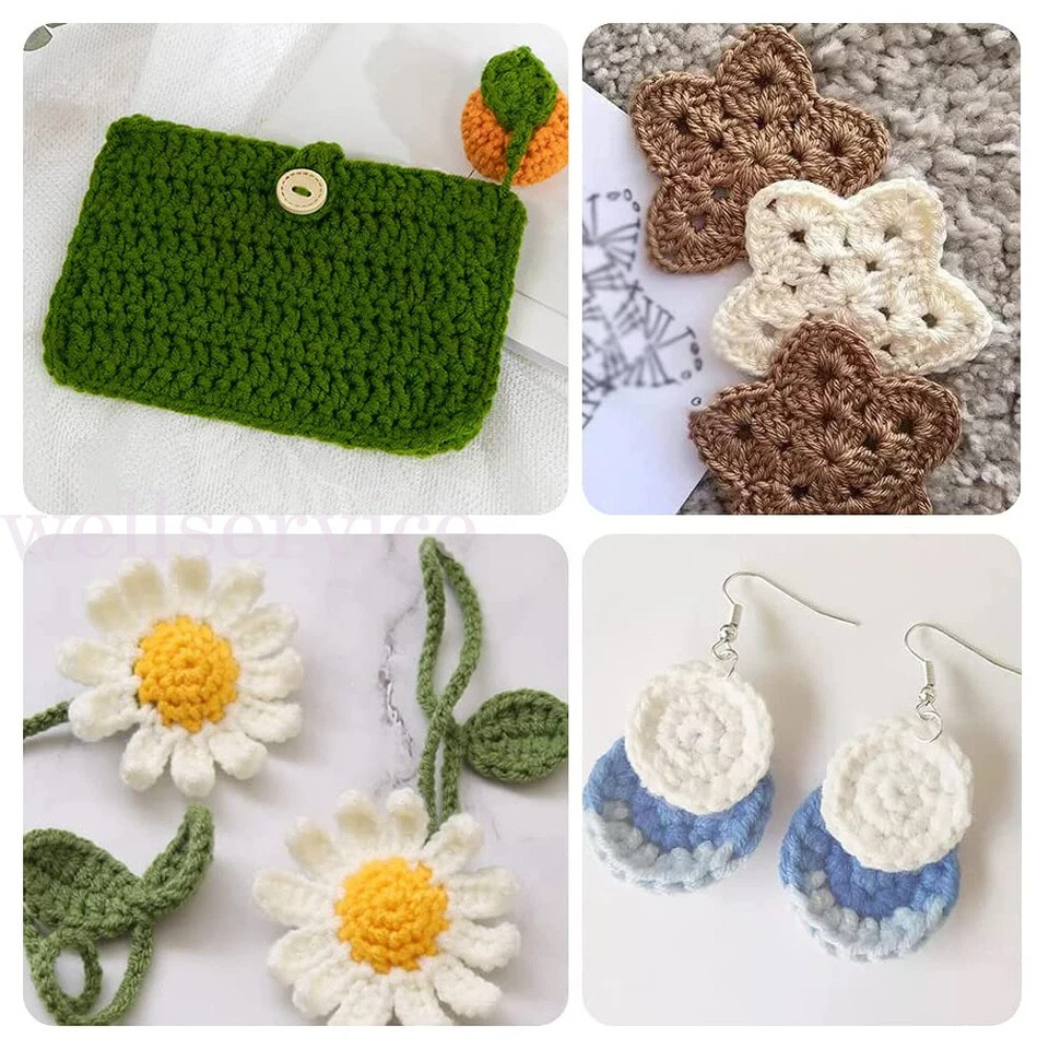 2/10PC Large Eye Bent Tip Needles Knitting Crochet Yarn Darning Needle Aluminium - Image 3 of 4