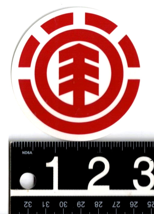 Tree Sticker 3 In Round Classic Red/clear Skate Decal