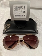 Ray-Ban Metal Aviator Sunglasses Gold/Brown RB 3293 001/13 63-13-125