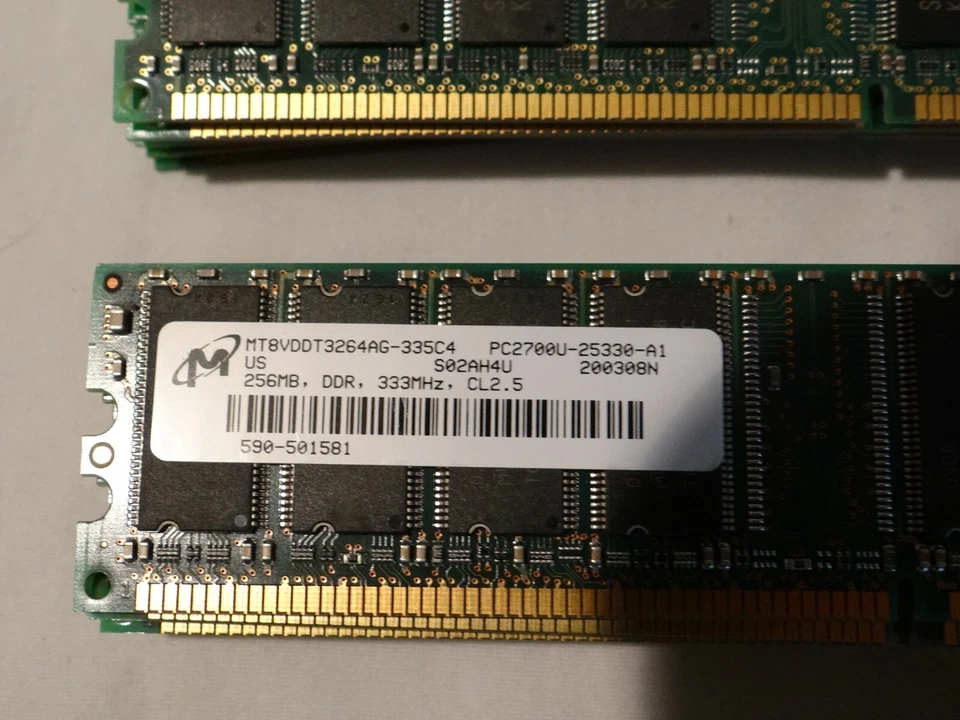 256MB DDR PC2700 - 333  Pulls from PC And Powermacs - Image 4 of 4