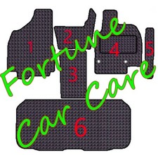 FOR TOYOTA ESTIMA PETROL 5 Pcs Front + BOOT for 8 SEATER TAILORED RUBBER MATS