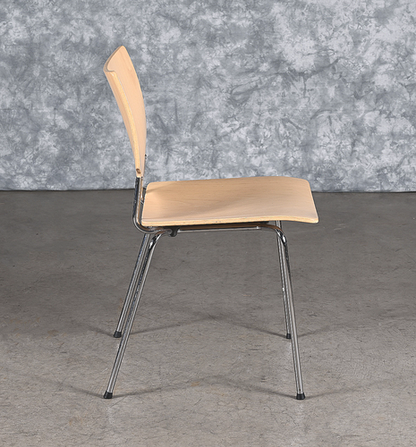 LOT of 8 KUSCH+CO 2000s RETRO LOOK HOT MOULDED PLYWOOD STACKING CHAIRS FREE SHIP - Picture 5 of 21