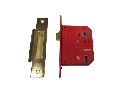 Securefast SLS821 Brass 5 Lever Non British Standard Sashlock 76mm (3 ...