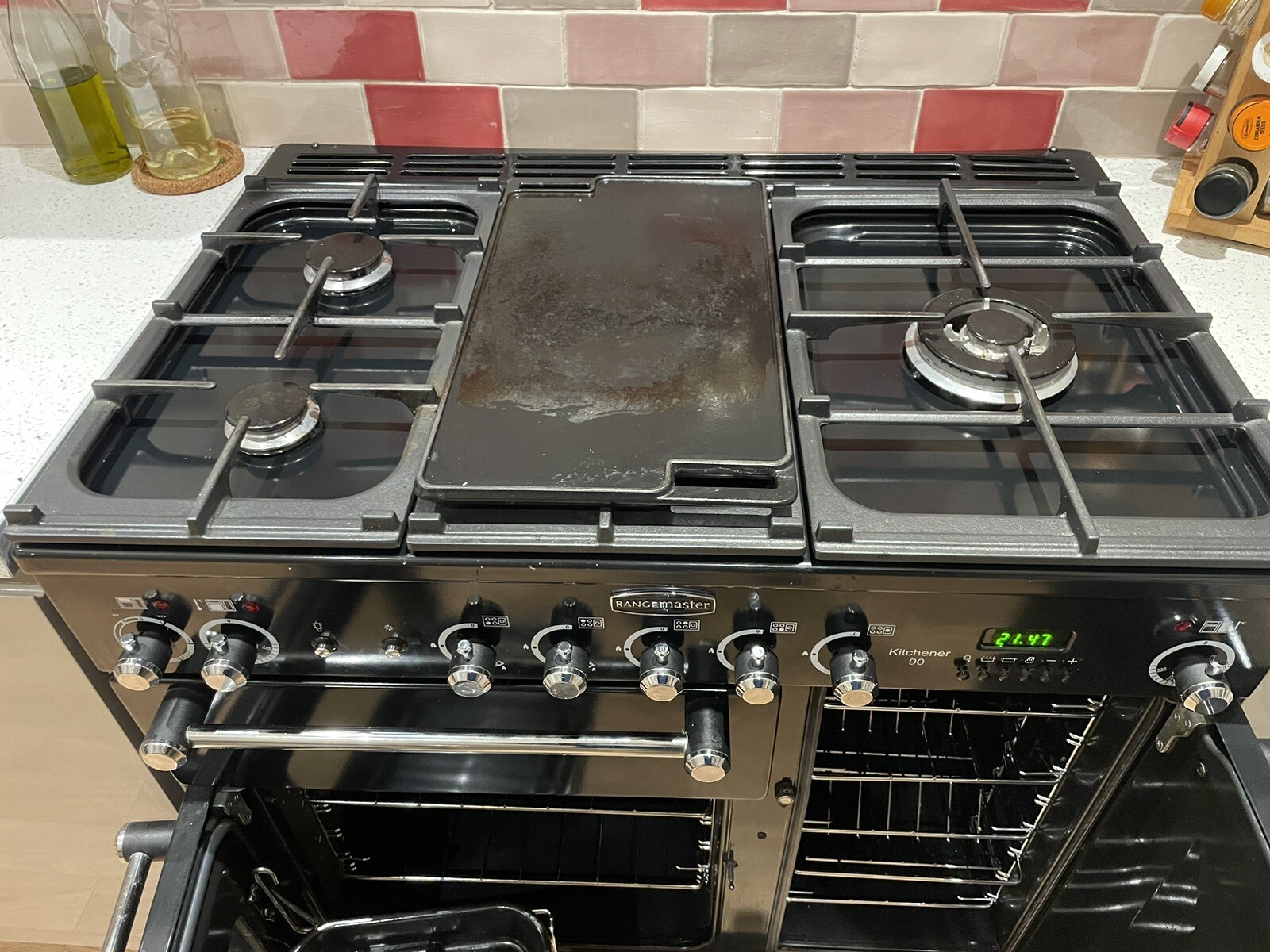 Rangemaster KCH90DFFBL/C 90cm Dual Fuel Range Cooker Black eBay