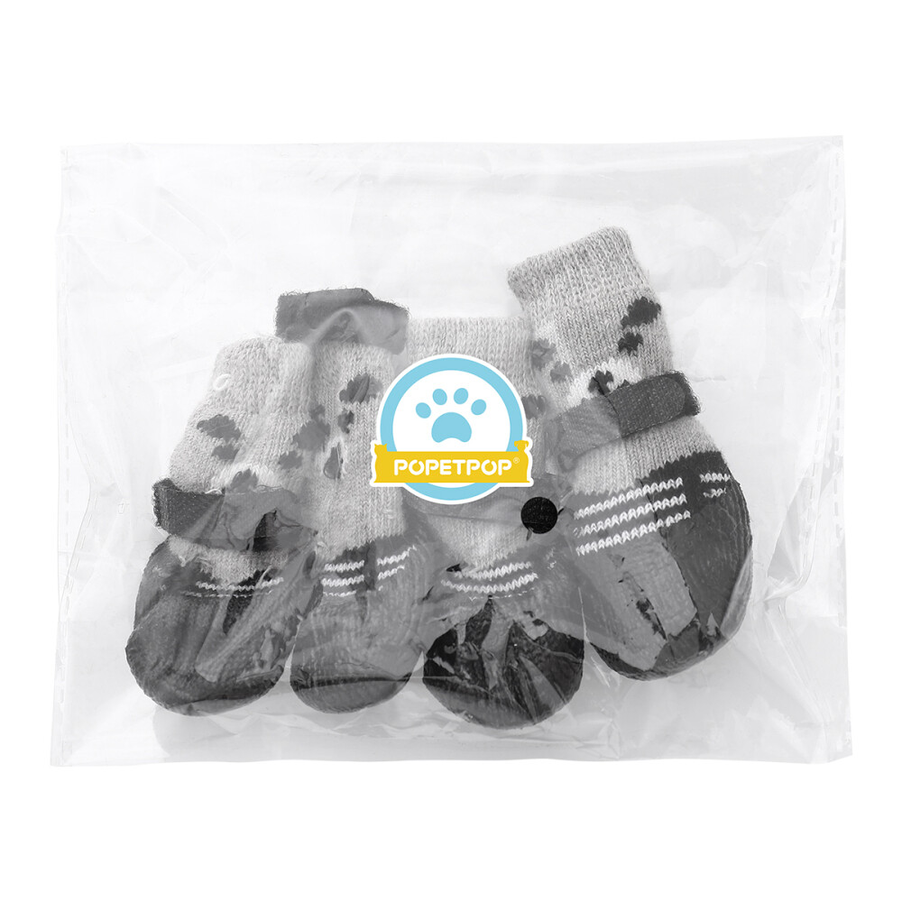 POPETPOP 4pcs Pet Dog Puppy Cat NonSlip Cotton Socks with Cartoon Prints Size eBay