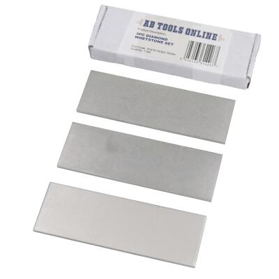3pc Professional Diamond Sharpening Stone 6'' Extra Fine / Fine / Coarse
