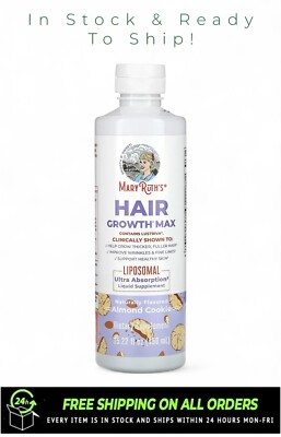 NEW Mary Ruth s Women s Hair Growth MAX Lipsomal With Lustriva (15.22 Fl Oz.)