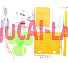 Micro generatore turbine eoliche piccole pale motore DC con supporto kit progetto fai da te M8