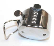 Portable 4 Digit Number Display Clicker Sport Golf Hand Held Tally Counter