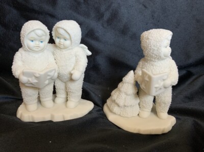 Department 56 Snowbabies #7942-1 Twinkle Little Stars Set of 2 Figurines