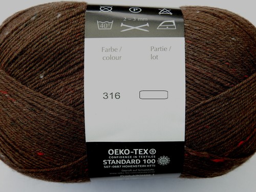 (90,50€/kg) *Trekking XXL Tweed* Atelier Zitron Sockenwolle, 4fach, 100g Knäuel - Bild 6 von 6
