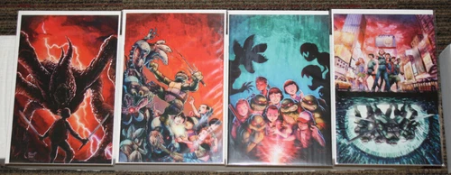 IDW Teenage Mutant Ninja Turtles Stranger Things #1-4 COMPLETE SET 1:25 Virgins