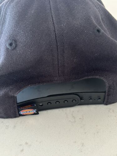 Dickies Hat Cap Adult OSFA Black Snapback Casual True Fitted Workwear - Picture 5 of 8