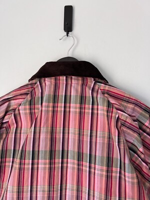 Noah NY x Barbour Madras Waxed Bedale Jacket - Size Medium - NEW