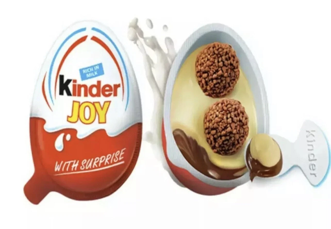 5 Pieces Kinder Joy Surprise Chocolate Eggs Gift Inside