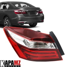 Driver Side Tail Light For 2016-2017 Outer Left Rear Lamp For Honda Accord Sedan