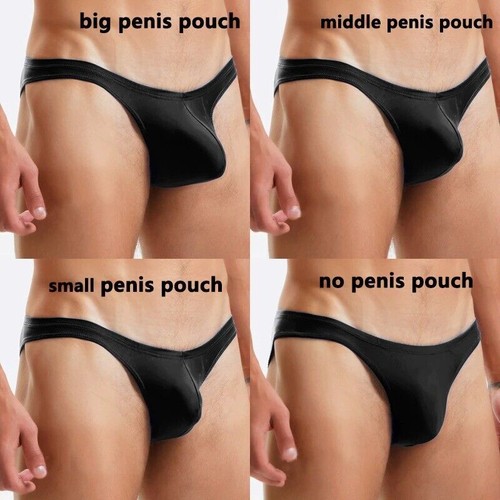 Herren Schwarz Sexy Tanga Niedrige Taille Badeanzug Gay Triangel Slip Bikini Badeanzug @ - Bild 10 von 43