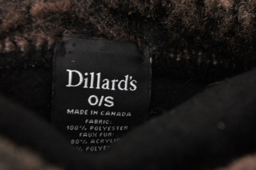 Vintage Faux Fur Trim Fleece Poncho By Dillard's Made In Canada Victorian Edward - Picture 2 of 8