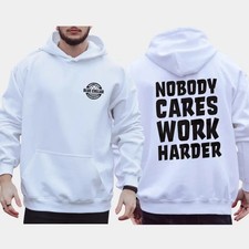 Nobody Cares Work Harder 2-Sided Hoodie, Shirts For Men
