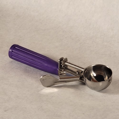 Eisportionierer Lila mit Daumenpresse Kunststoffgriff Dessert Servier Utensil - Bild 4 von 12