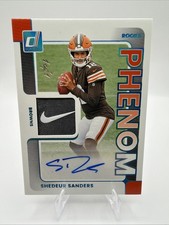 2025 Panini Donruss Phenom Shedeur Sanders #PJA-SSS 1/1 Swoosh Auto /One Of One!