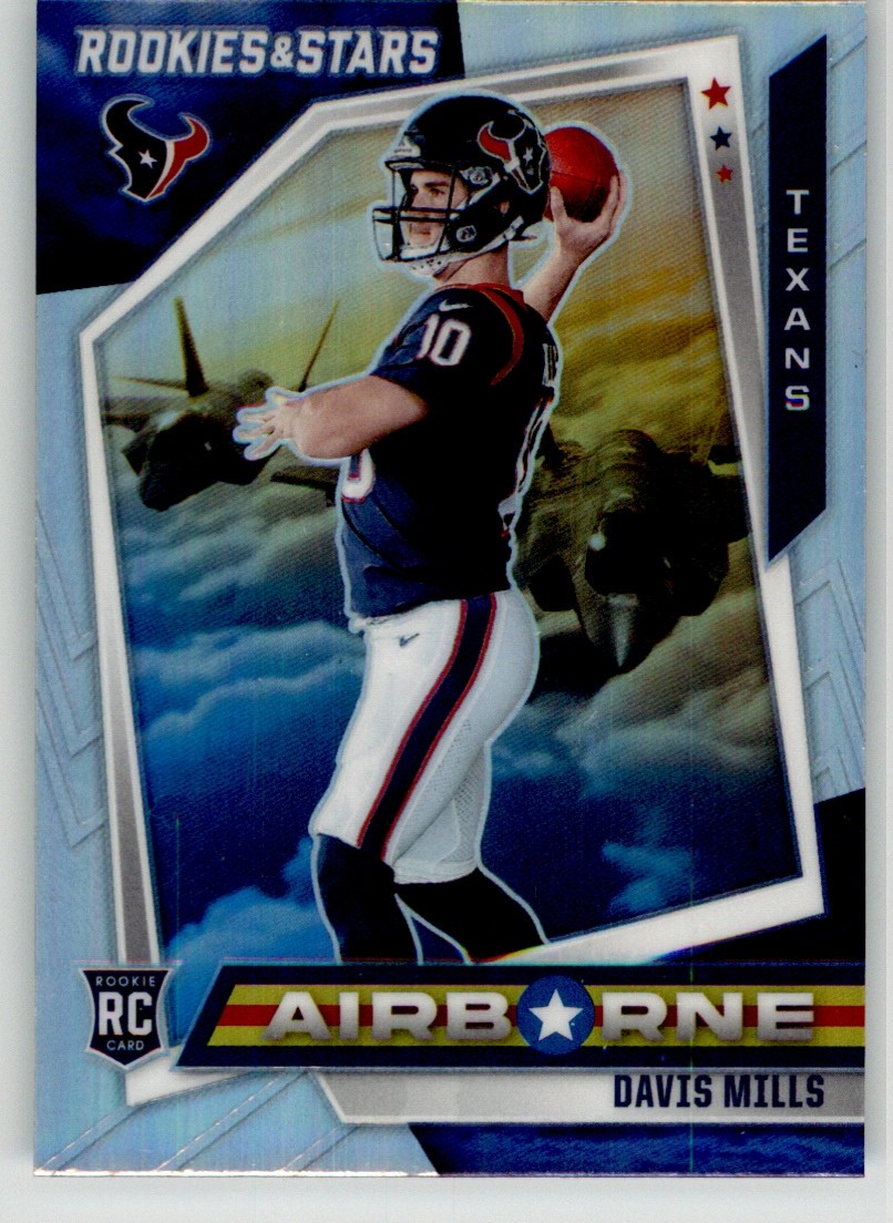 Davis Mills 2021 Panini Rookies & Stars Airborne Silver AB-23 Houston Texans