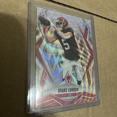 2025 Panini Phoenix Drake London #126 Silver Wave Prizm /199 Atlanta Falcons