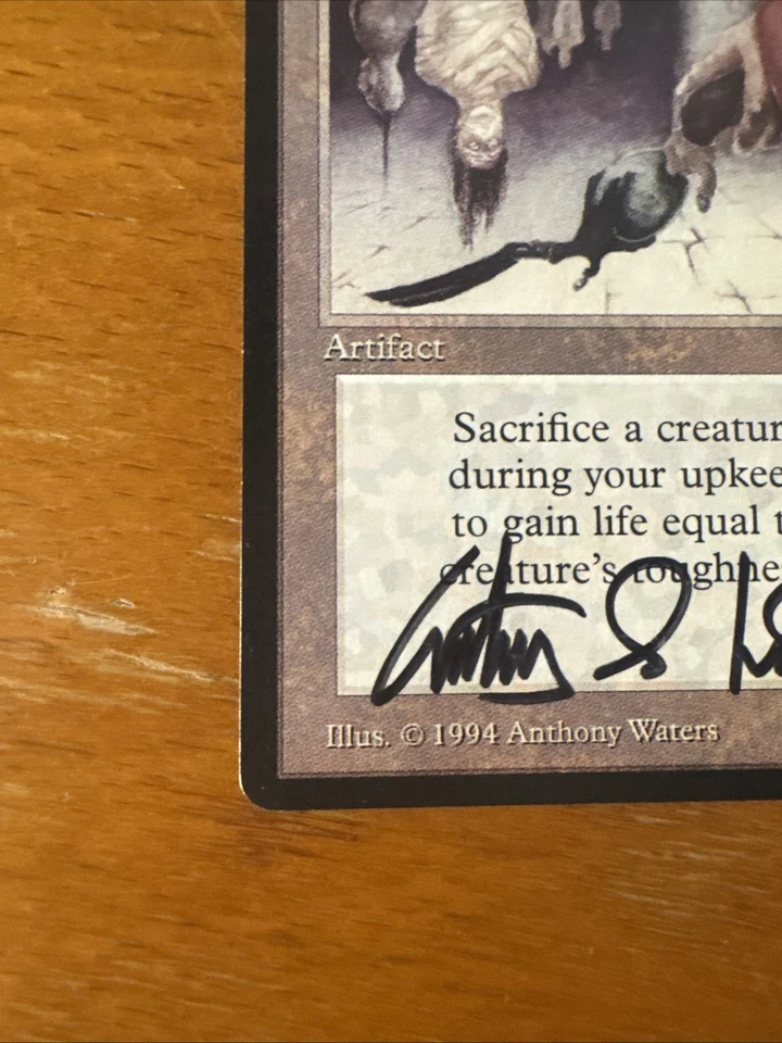 MTG Artist Signed Life Chisel Legends Artist Anthony S. Waters MTG Magic Mint - Image 4 of 4