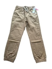 New Vineyard Vines Boys Pants Jogger Chino Pull On Almond Tan Sz M 12-14 NWT 50