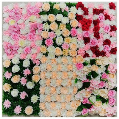 Künstliche Seide Rose Wand für Hochzeit Hintergrund Home Office Event Dekorati
