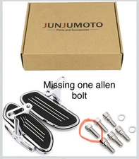 Streamline Passenger Floorboard Footboard Fit For Harley Street Road Glide 93-Up