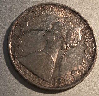 1960 Italy 500 Lire “Caravelle” Silver Coin Roma Mint L.500 R