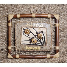ALOHA HAWAII Handmade Door Sign or Wall Hanging Palm Trees, Wood Turtles