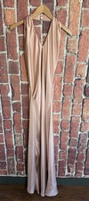 Show Me Your Mumu Jasmine Halter Maxi Dress Steel Rose Gold Medium