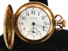 Waltham Men's Antique 15 Jewel Gold Filled Pocket Watch - Good Running Condition