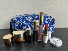 Estee Lauder NEW 7 *deluxe* samples Advanced Night Repair, eye cream, lip w/ bag