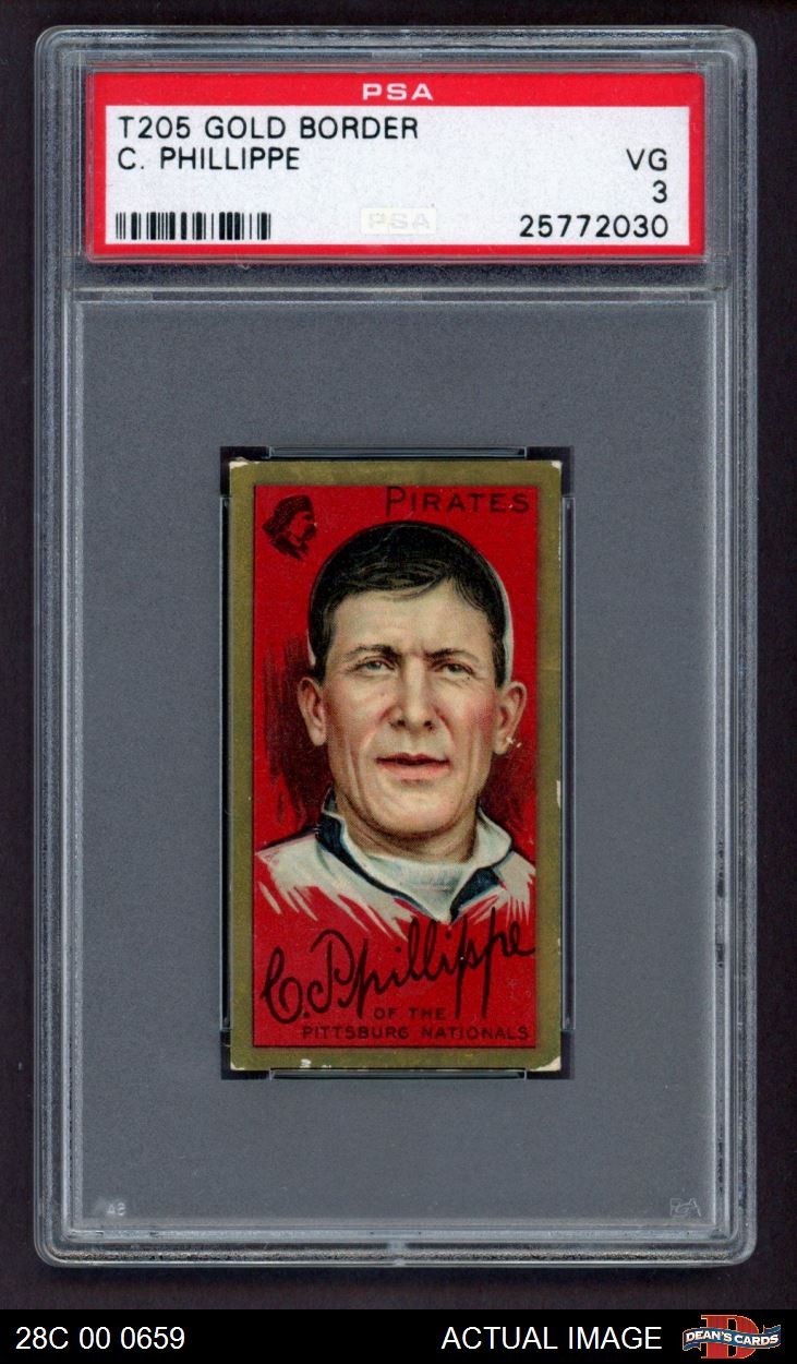 1911 T205 Deacon Phillippe Pirates PSA 3 - VG