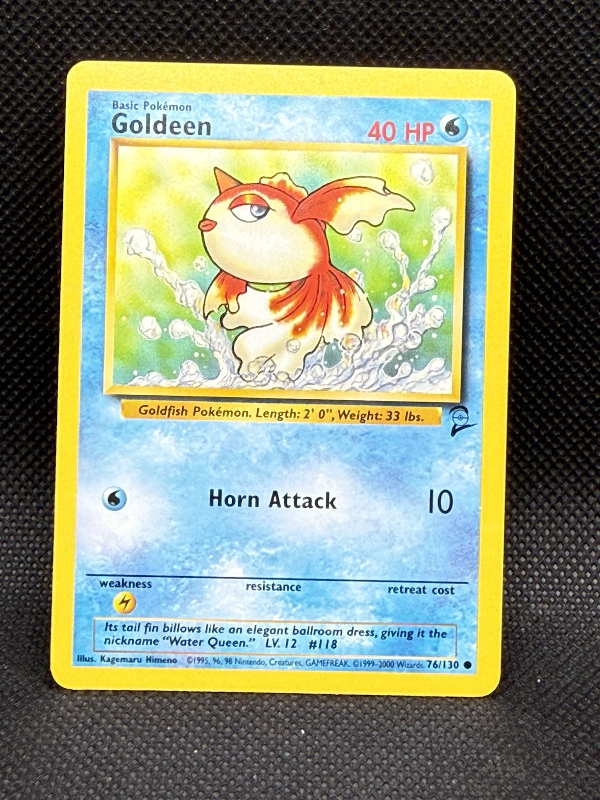 Pokémon TCG Base Set 2 Goldeen 76/130 Regular M/NM