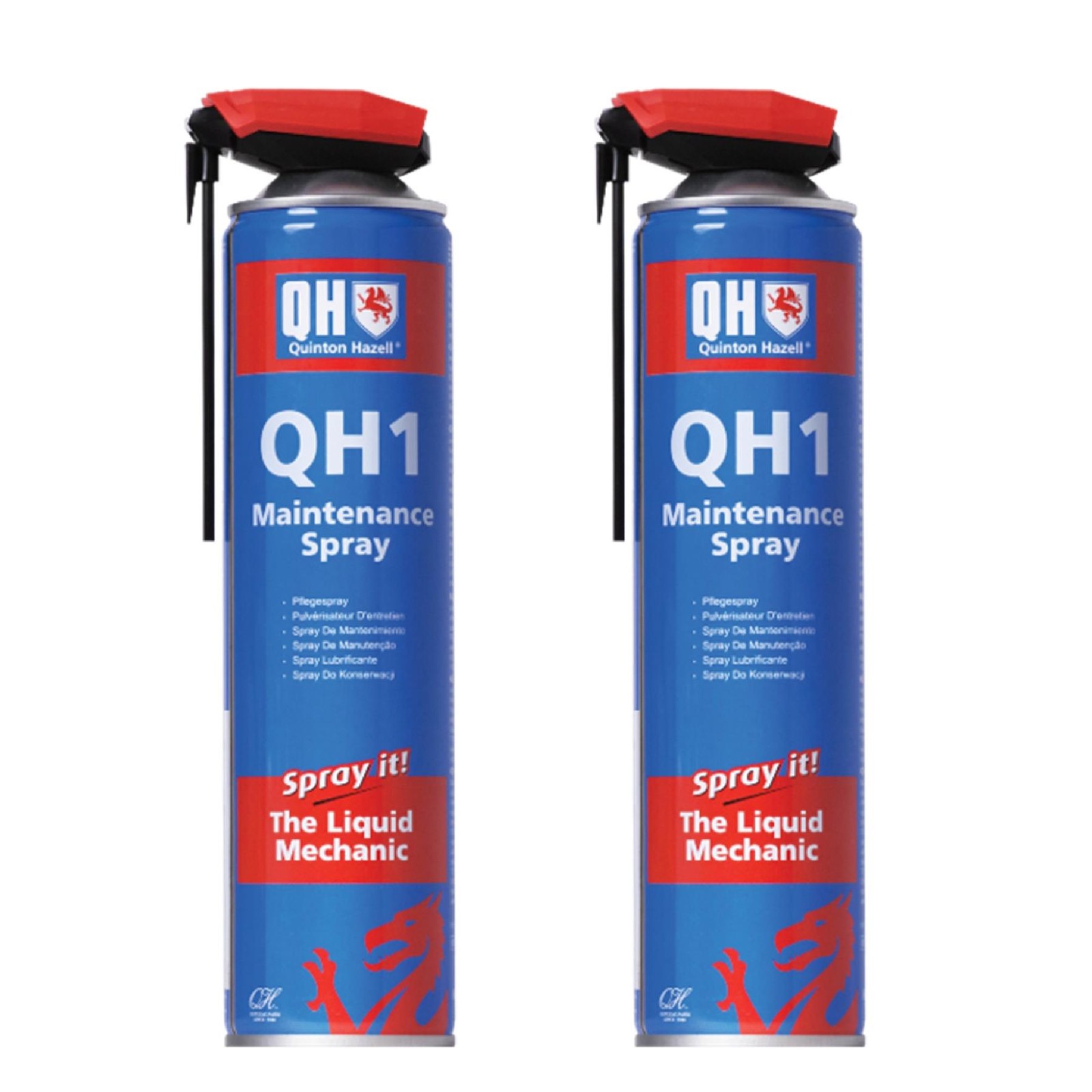 Multi Purpose Maintenance Spray Lubricating Rust Inhibitor Large 600ml x2