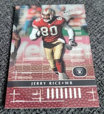JERRY RICE - 2001 Playoff Absolute Memorabilia #80  **MINT**  FREE SHIP & RETURN