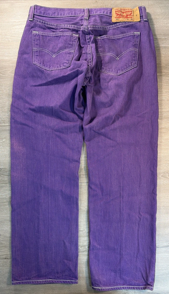 silverTab Levi's 33×30 BAGGY パープル　紫 Levi's Denim Purple Jeans for Men for sale | eBay