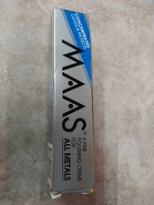 MAAS Fine Polishing Creme For All Metal 4 Oz Concentrated Clean Protect Used