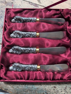 Vintage Stainless Cocktail Knife Spreaders Ram 2001 Sheridan Wyoming