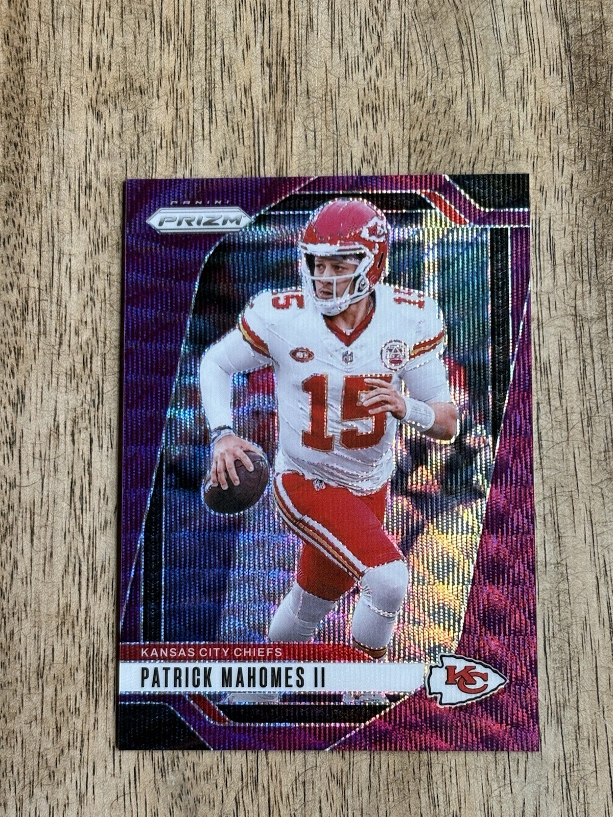 2024 PANINI PRIZM PATRICK MAHOMES II #138 - PURPLE WAVE 86/99 - RAW /UNGRADED